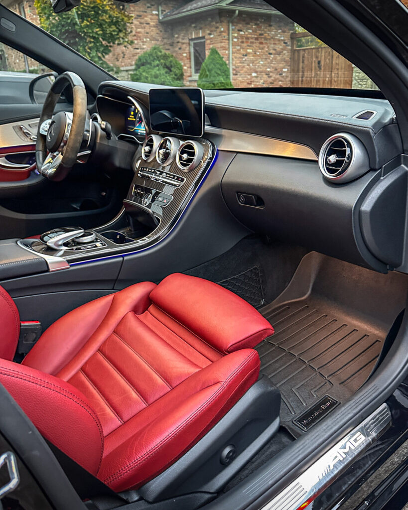 Black 2018 Mercedes S550 - Passenger Interior Front