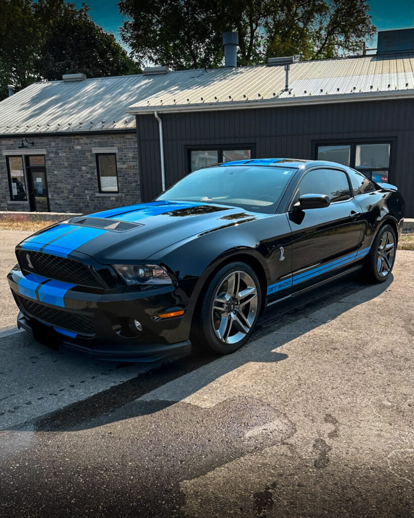 Black 2012 Ford Mustang GT500 - Front Driver 2 after Mobile Detailing and Ceramic Coating