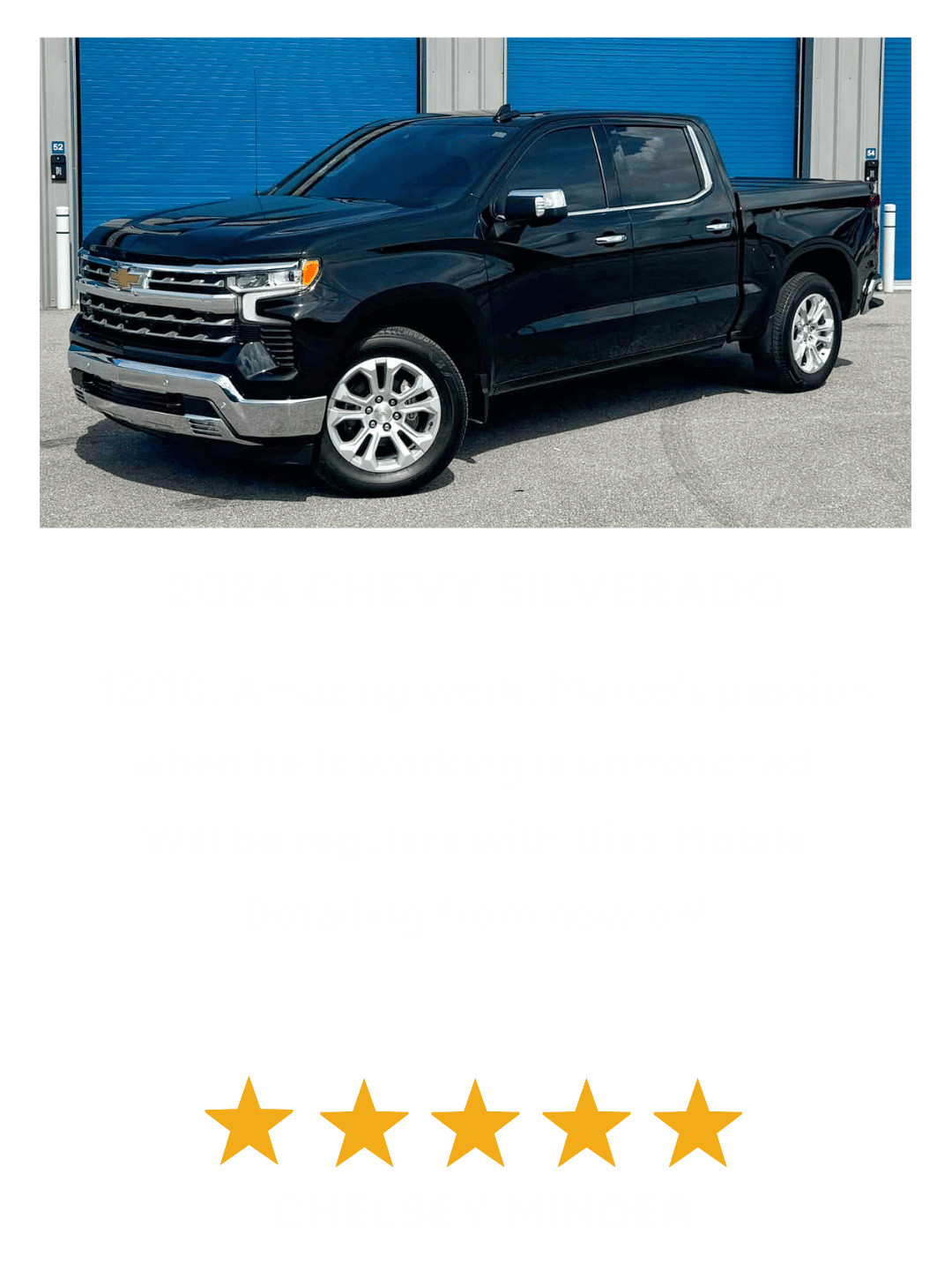 Chelsey Minder 5-Star Google Review